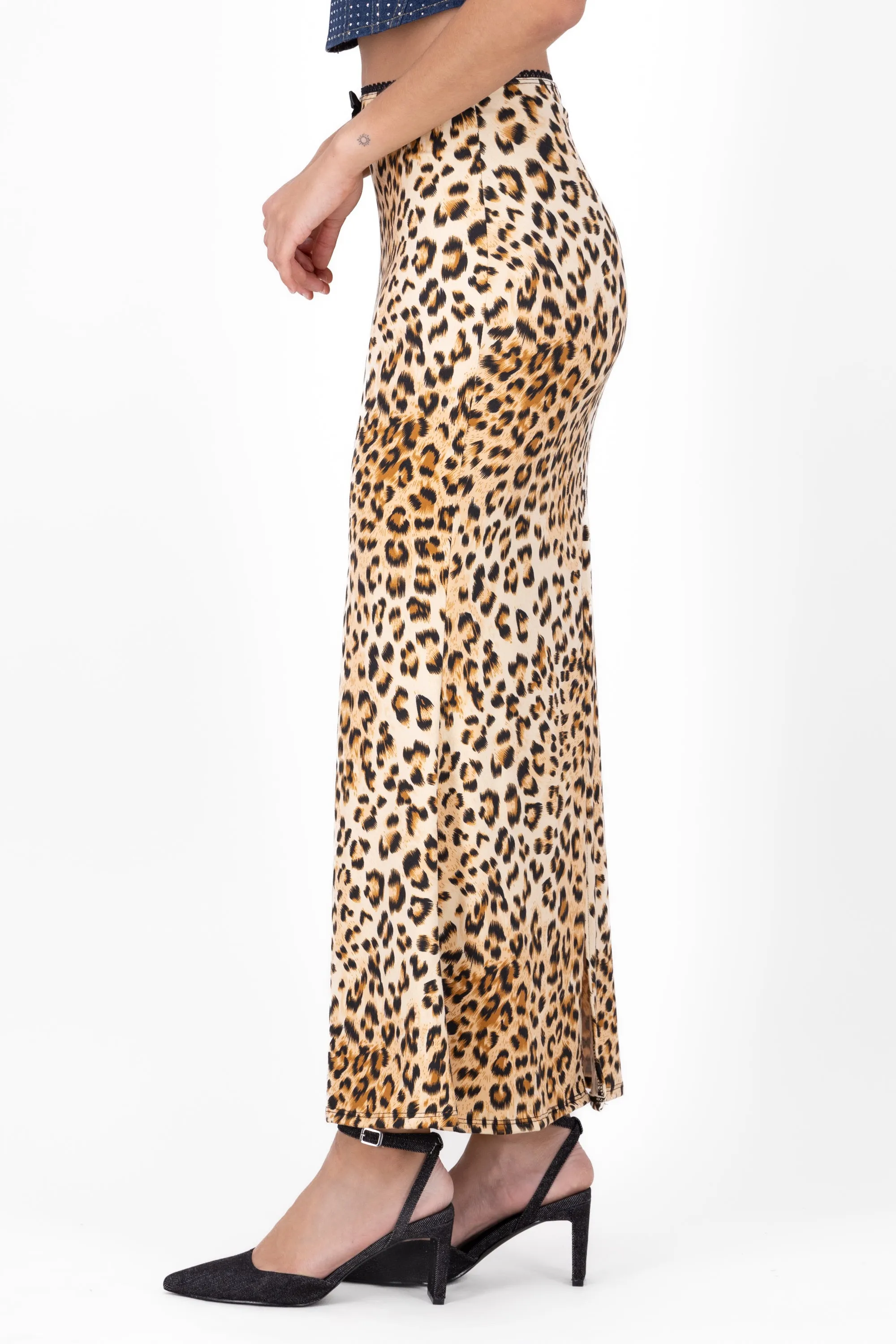 Falda maxi leopardo estampado sold by Shasa product image thumbnail 3