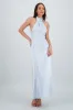 Vestido maxi halter satin sold by Shasa