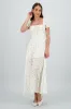 Vestido midi lurex y flores sold by Shasa
