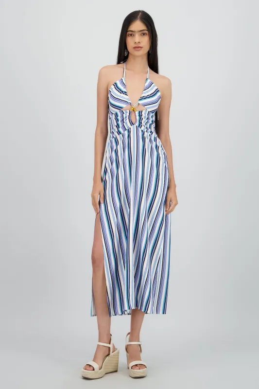 Vestido cutout halter lineas sold by Shasa