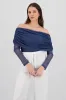 Mesh Off Shoulder Top sold by Shasa
