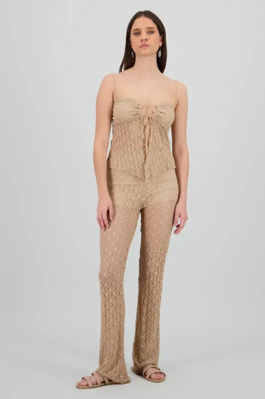 Pantalon textura encaje sold by Shasa
