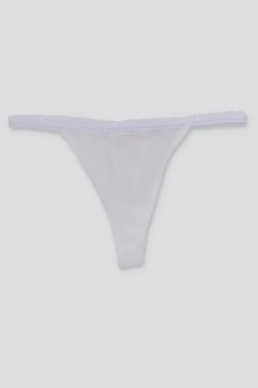 Tanga mesh liso encaje sold by Shasa