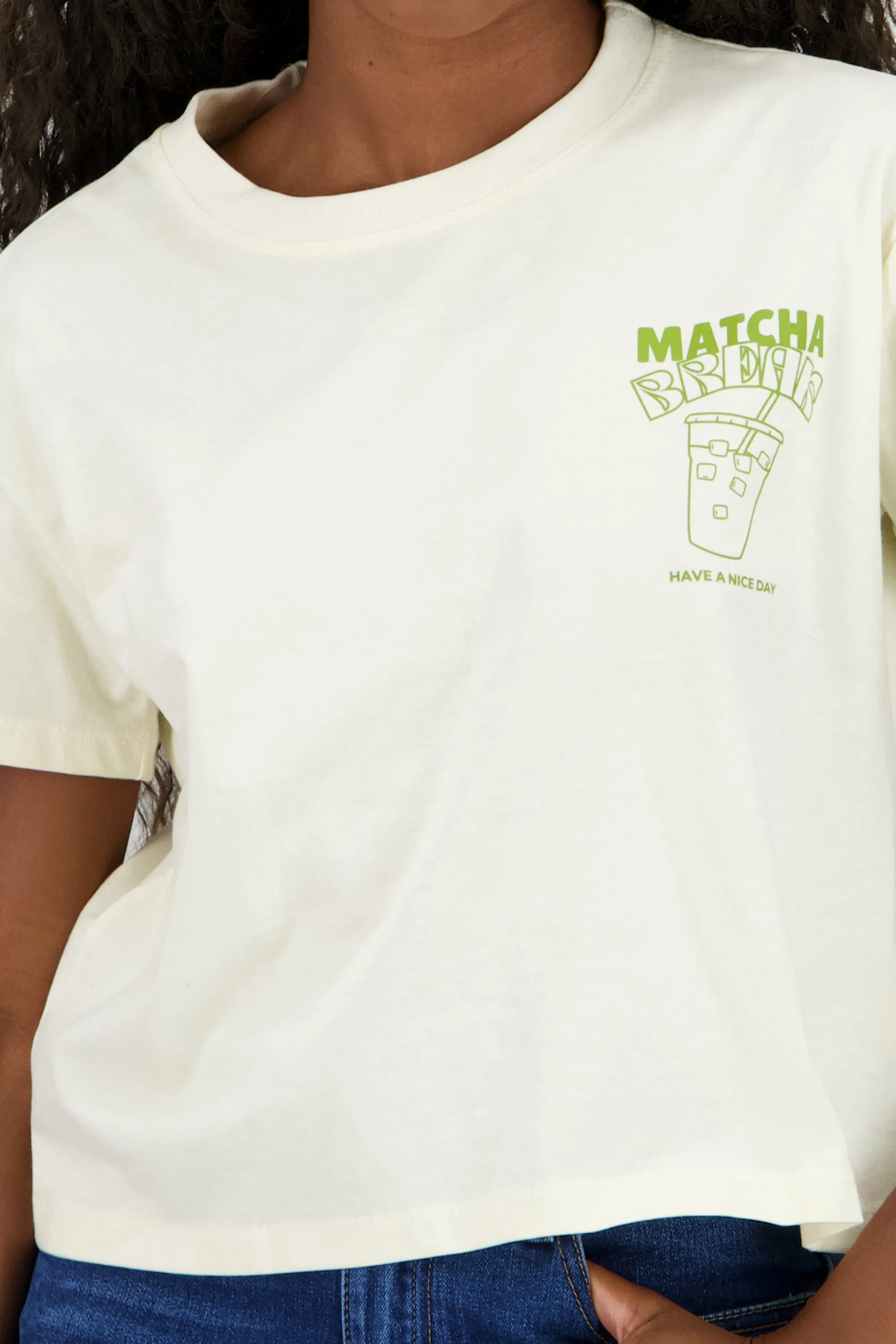 Playera boxy estampado matcha sold by Shasa product image thumbnail 5