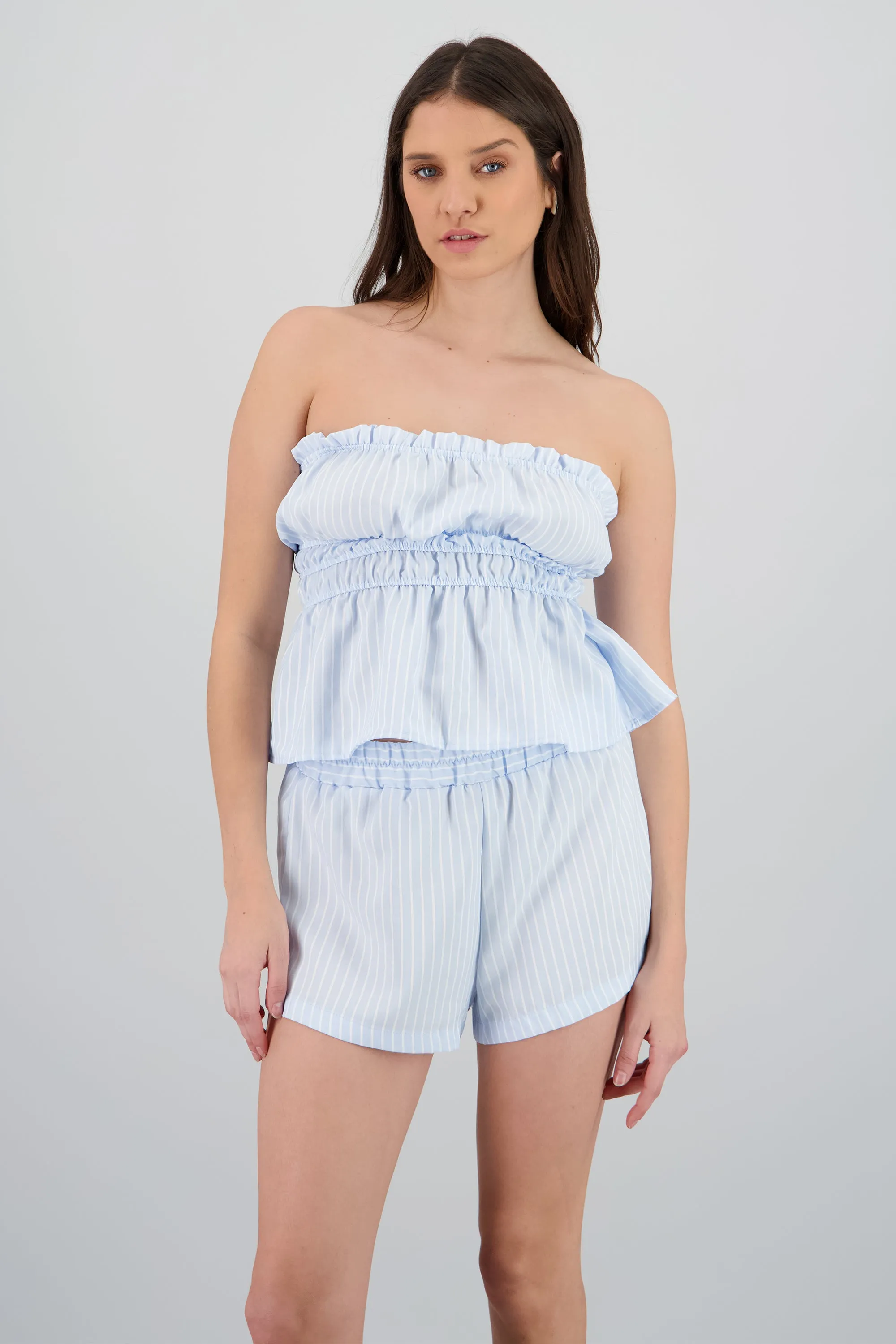 Blusa strapless rayas sold by Shasa