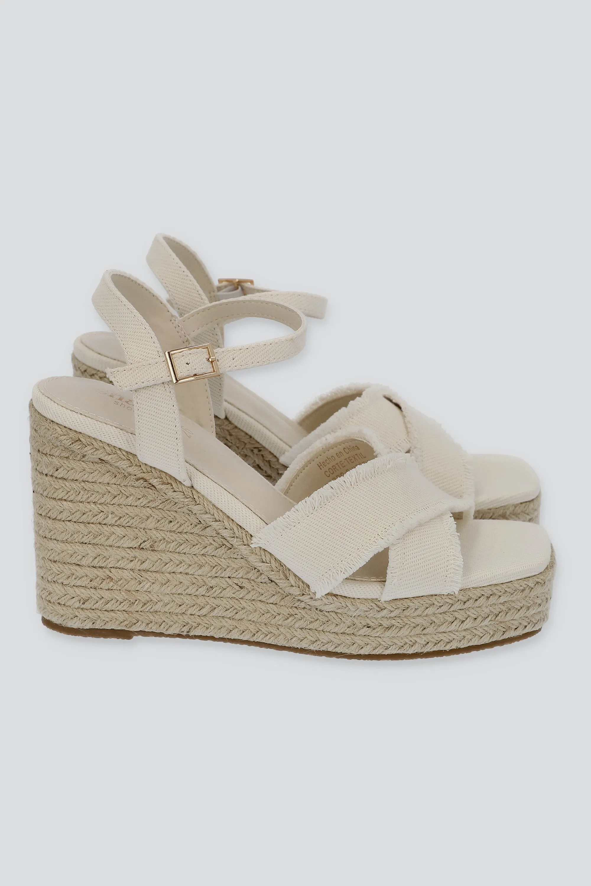 Cuña punta cuadrada borde deshilado sold by Shasa product image thumbnail 3