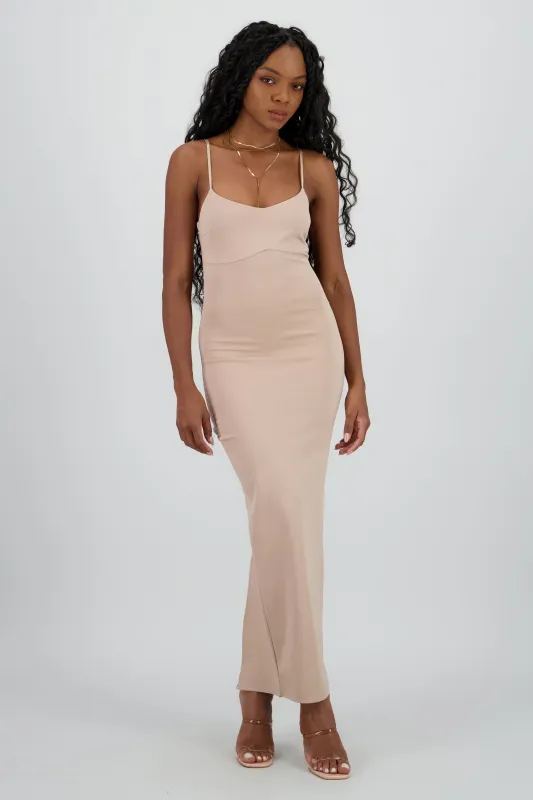 Maxi vestido bodycon liso sold by Shasa