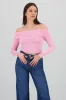 Top Sin Hombros Textura Rib sold by Shasa