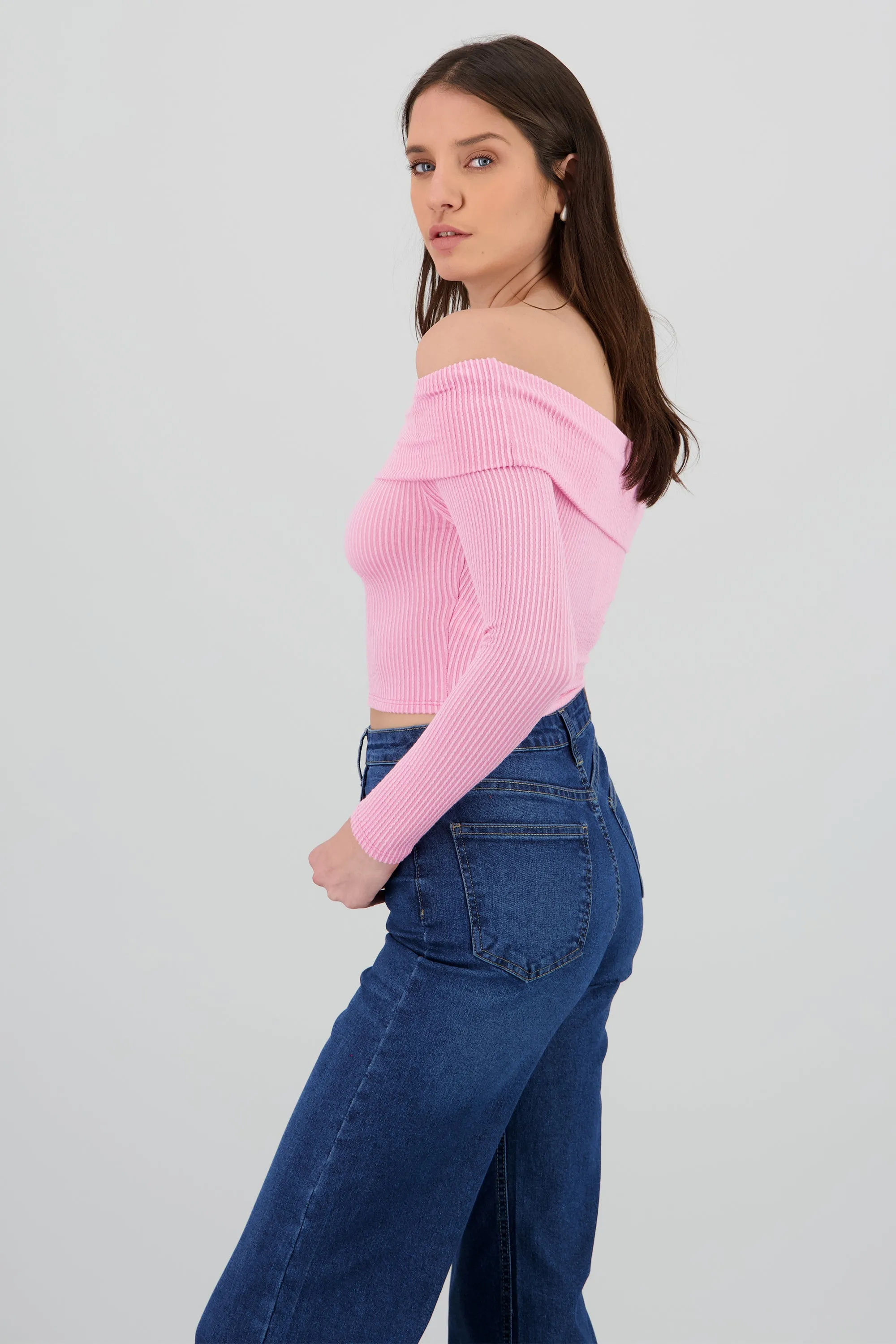 Top Sin Hombros Textura Rib sold by Shasa product image thumbnail 3