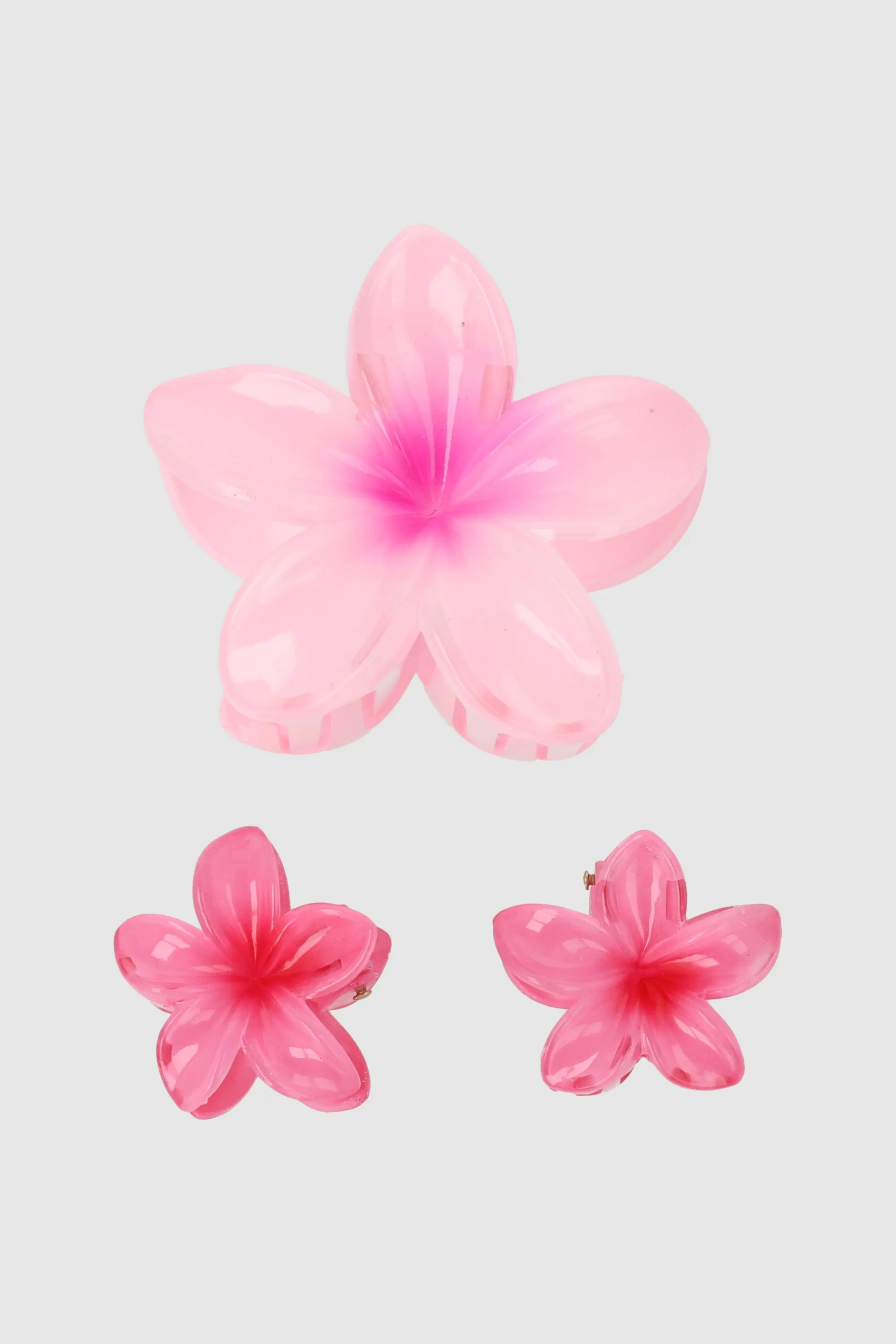 Set 3 pinzas flor color sold by Shasa