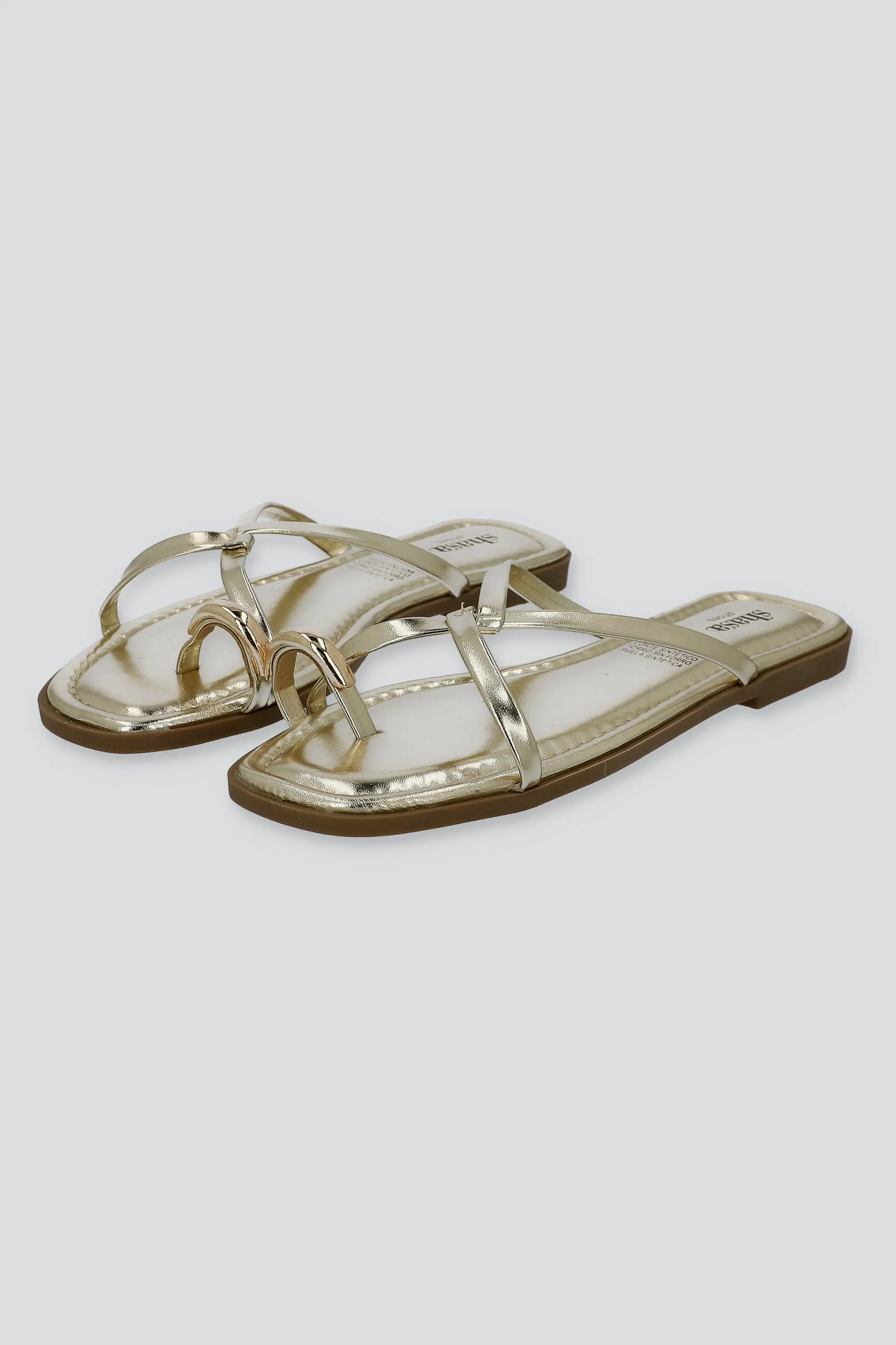 Sandalia tiras delgadas metálicas detalle dedo sold by Shasa product image thumbnail 3