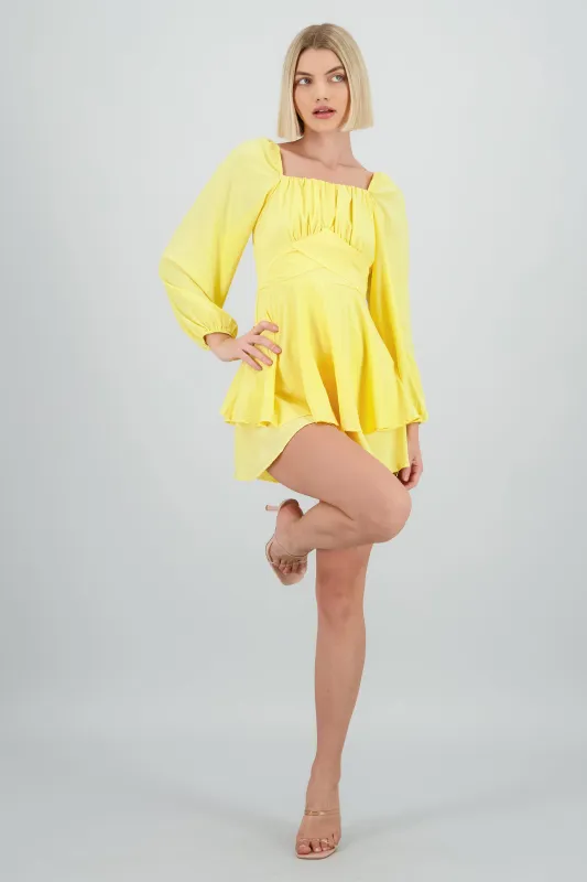 Romper liso con mangas abullonadas sold by Shasa