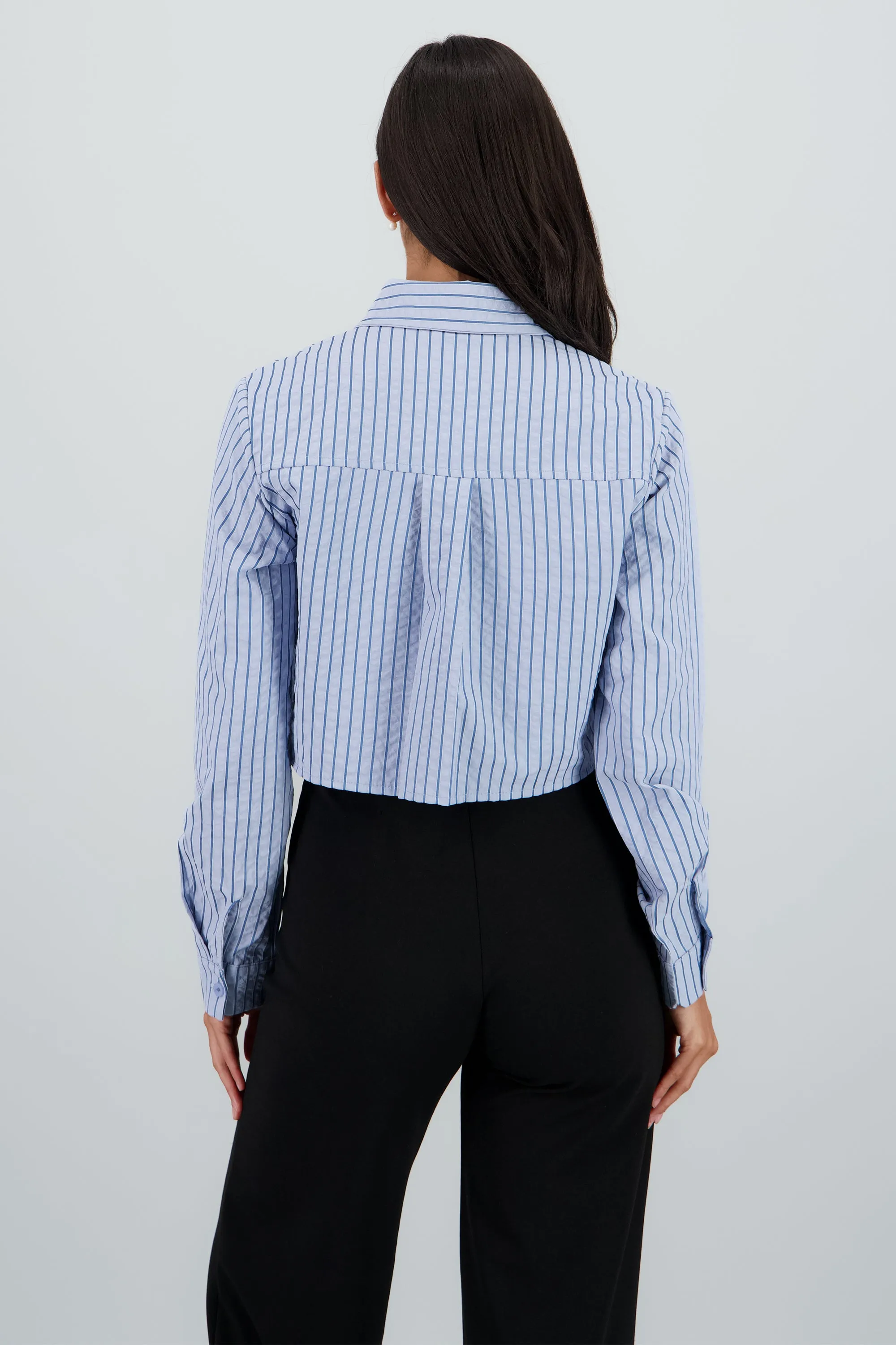 Camisa crop rayas sold by Shasa product image thumbnail 4