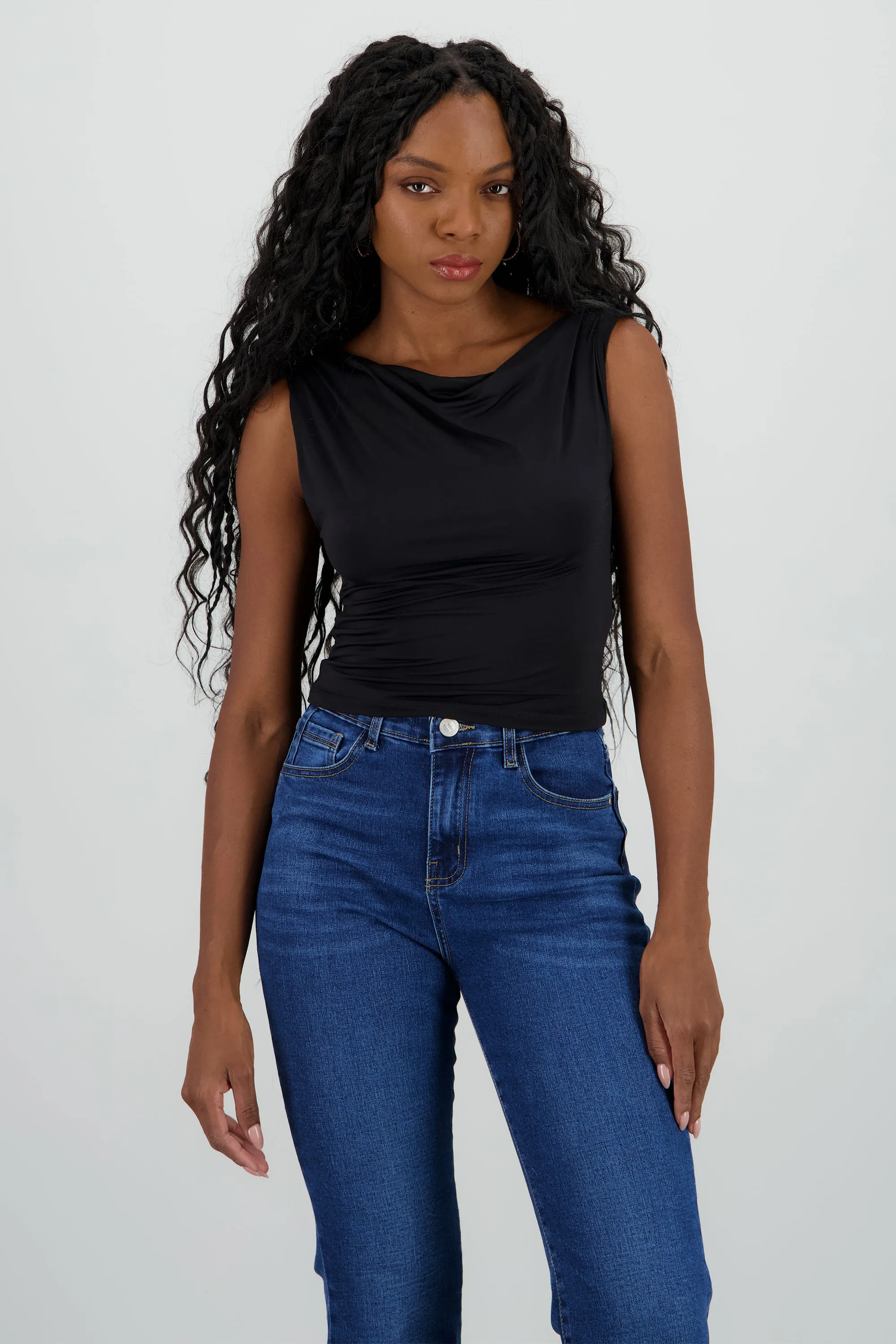 Top detalle tirante volteado licra tacto suave sold by Shasa product image thumbnail 2