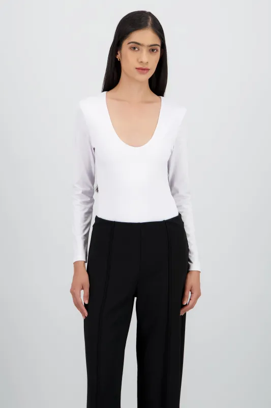 Bodysuit manga larga cuello redondo sold by Shasa