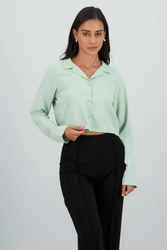 Camisa Lisa Manga Larga sold by Shasa