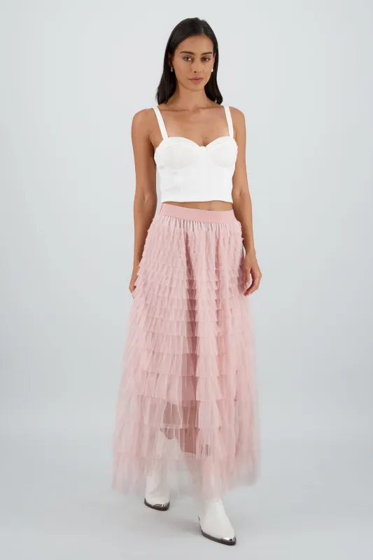 Maxi falda textura sold by Shasa