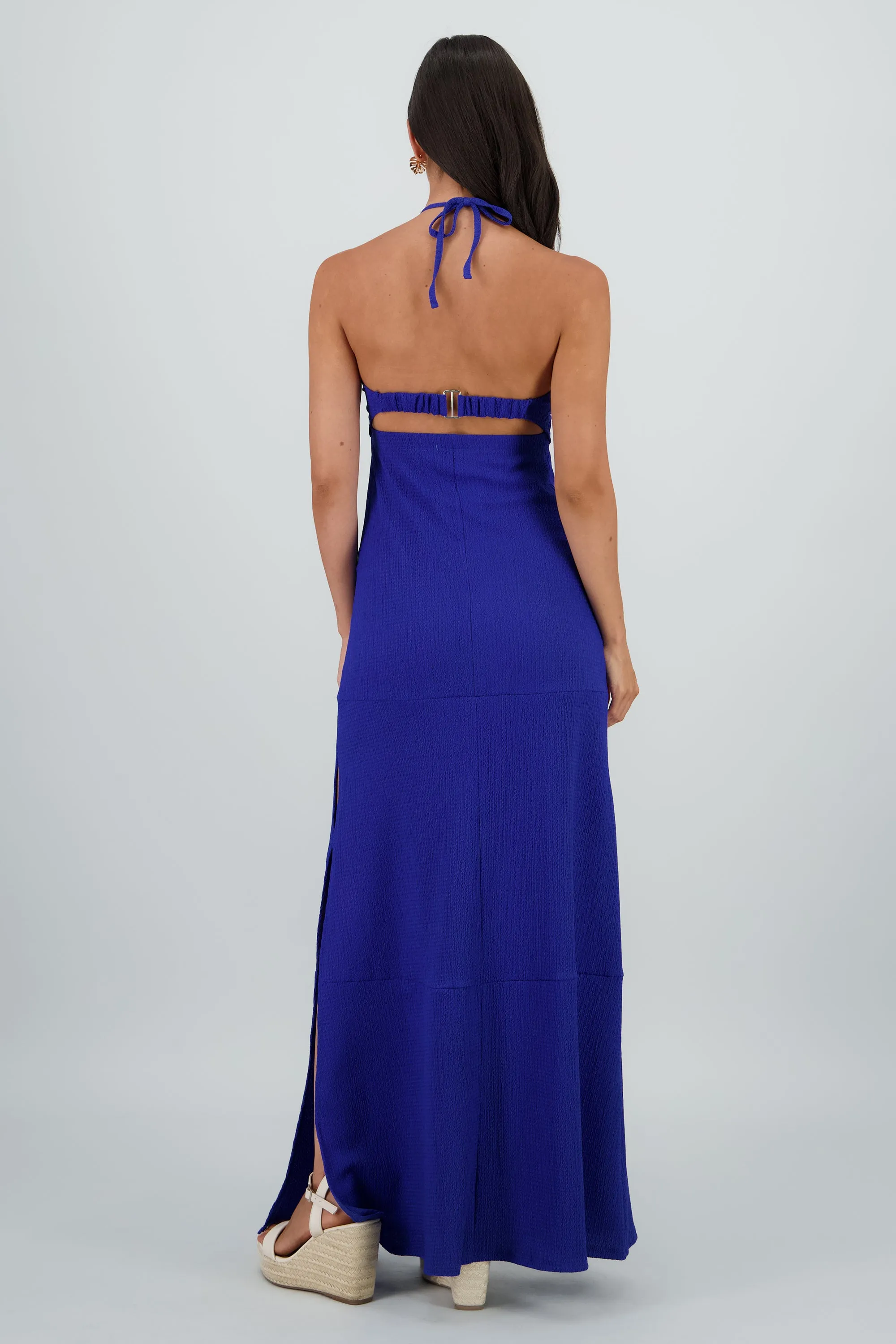 Vestido maxi halter textura cutout sold by Shasa product image thumbnail 4