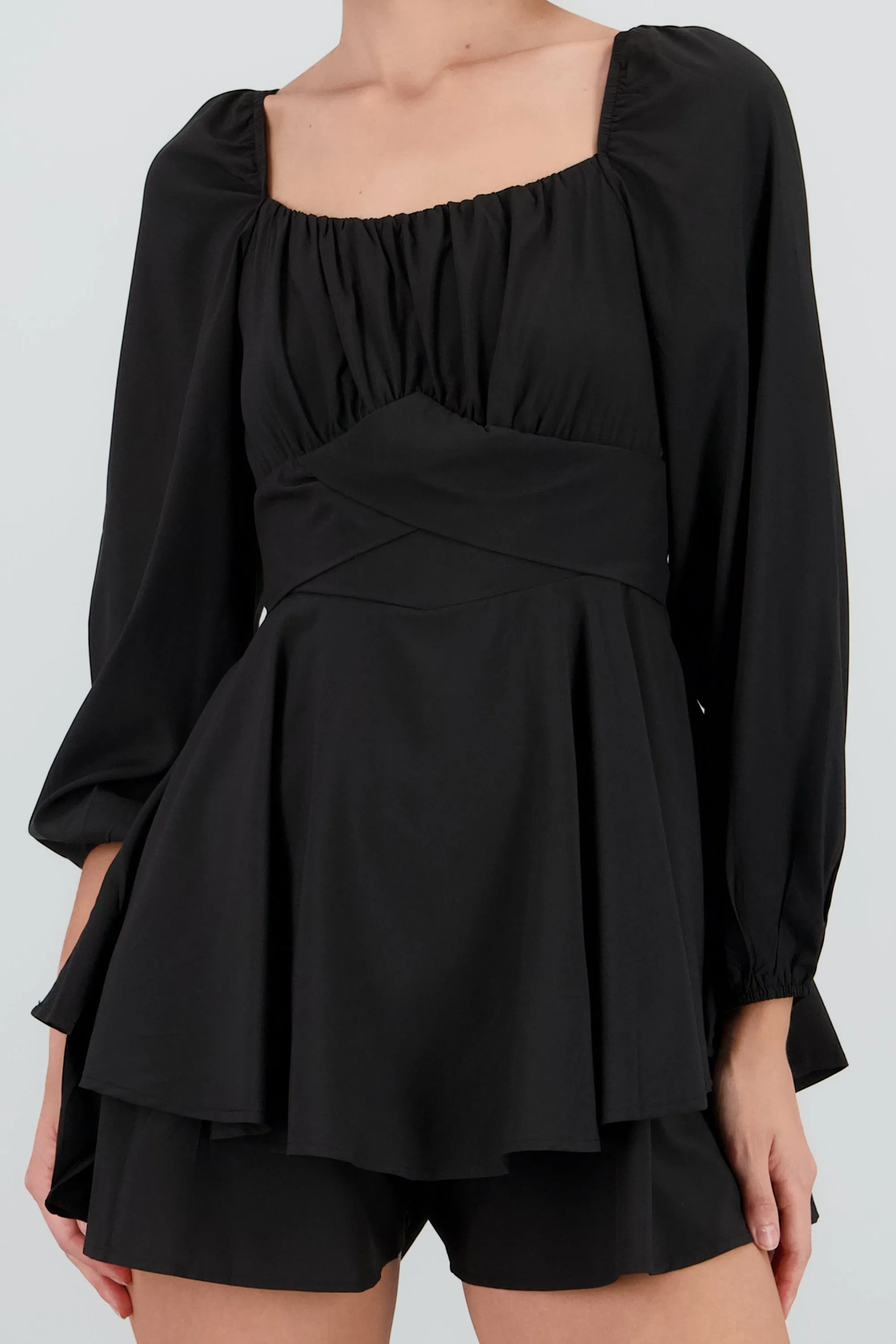 Romper liso con mangas abullonadas sold by Shasa product image thumbnail 5