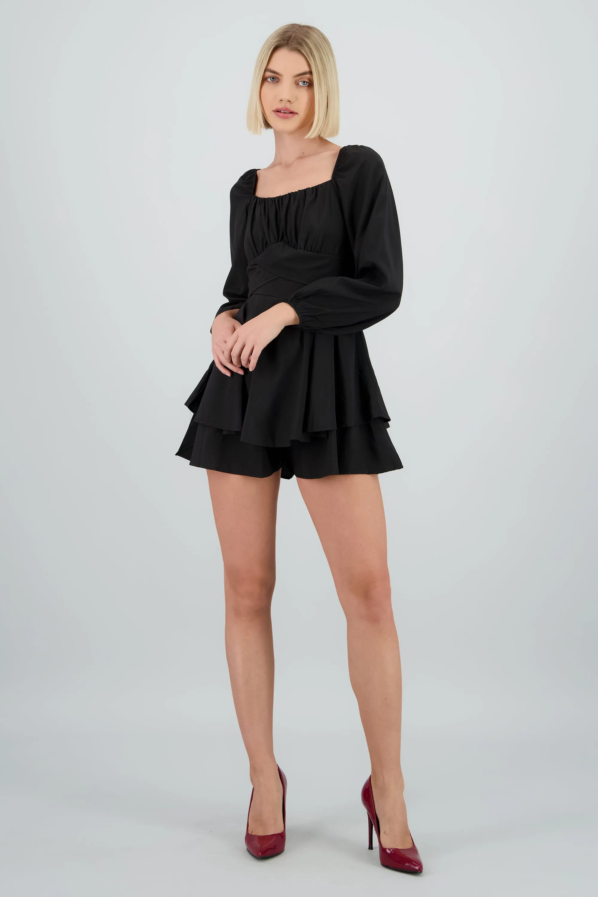 Romper liso con mangas abullonadas sold by Shasa product image thumbnail 2