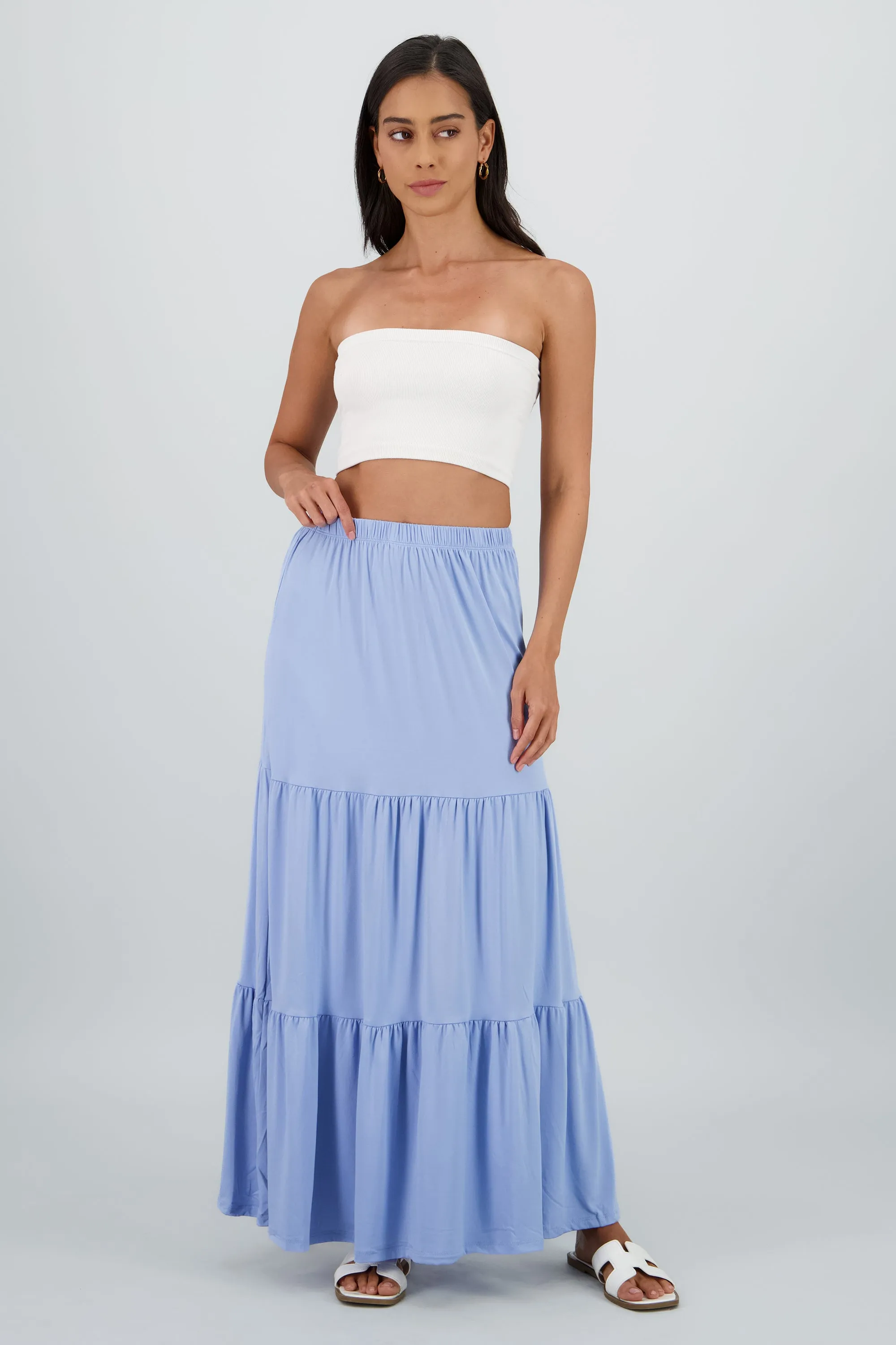 Falda maxi bloques sold by Shasa