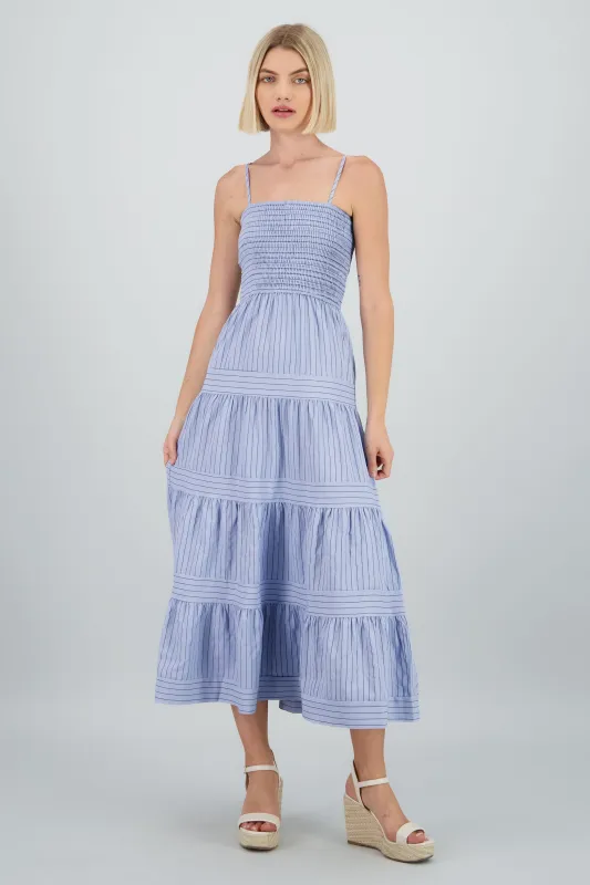 Maxivestido smock estampado rayas sold by Shasa