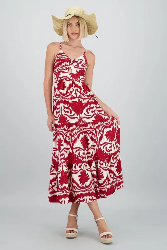 Maxi vestido estampado tropical sold by Shasa