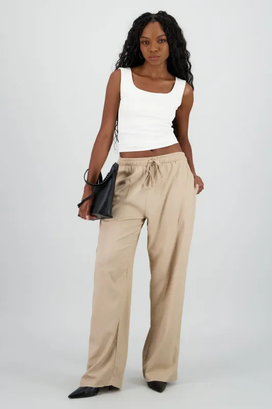 Pantalon lino fluido sold by Shasa