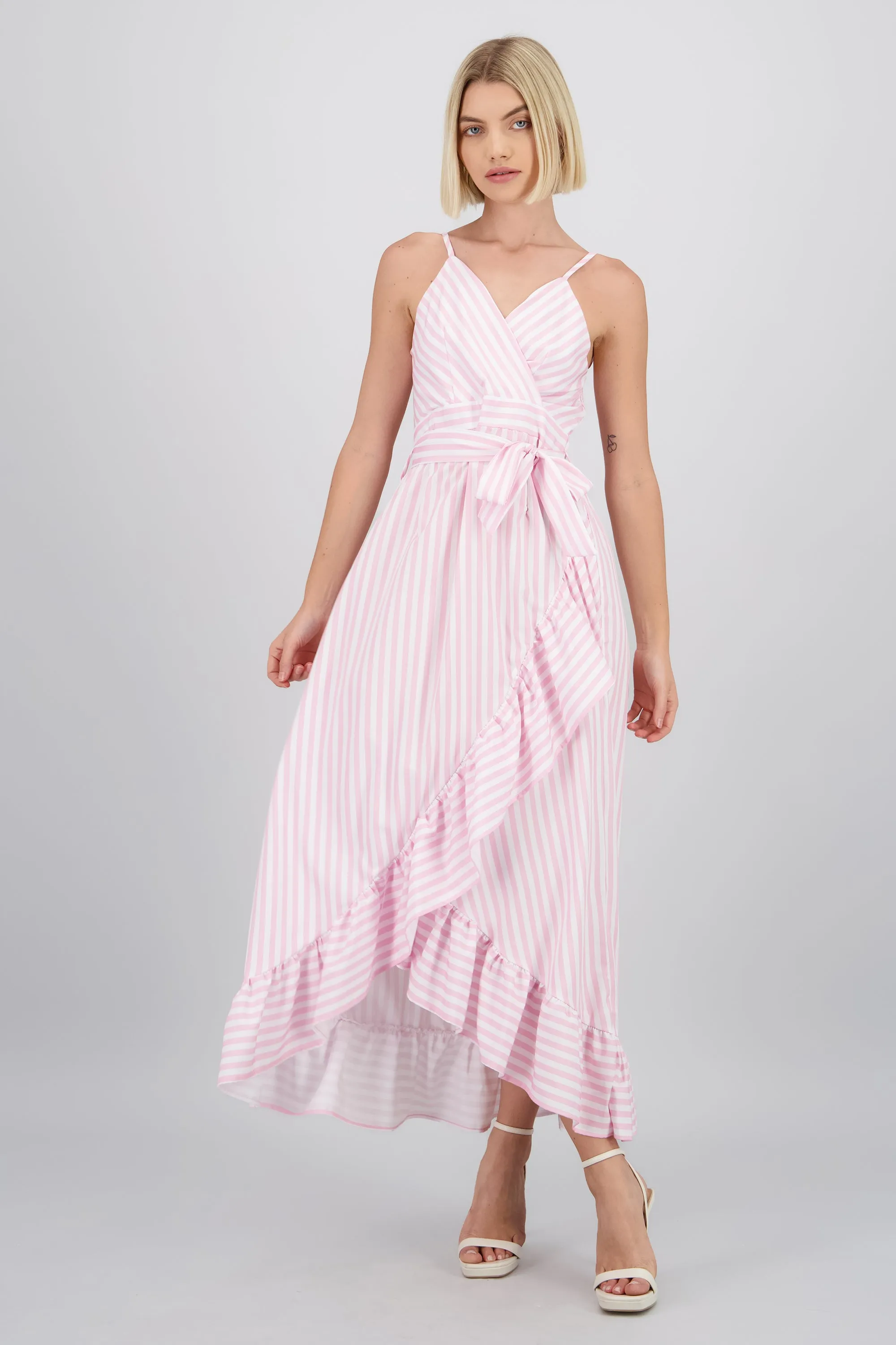 Vestido midi olanes rayas sold by Shasa