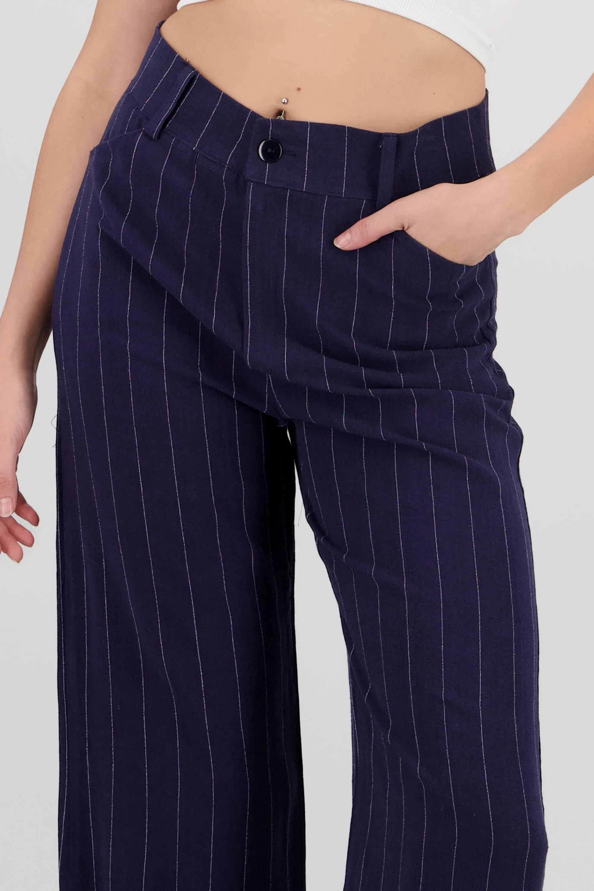 Pantalon rayas diplomaticas lino sold by Shasa product image thumbnail 5