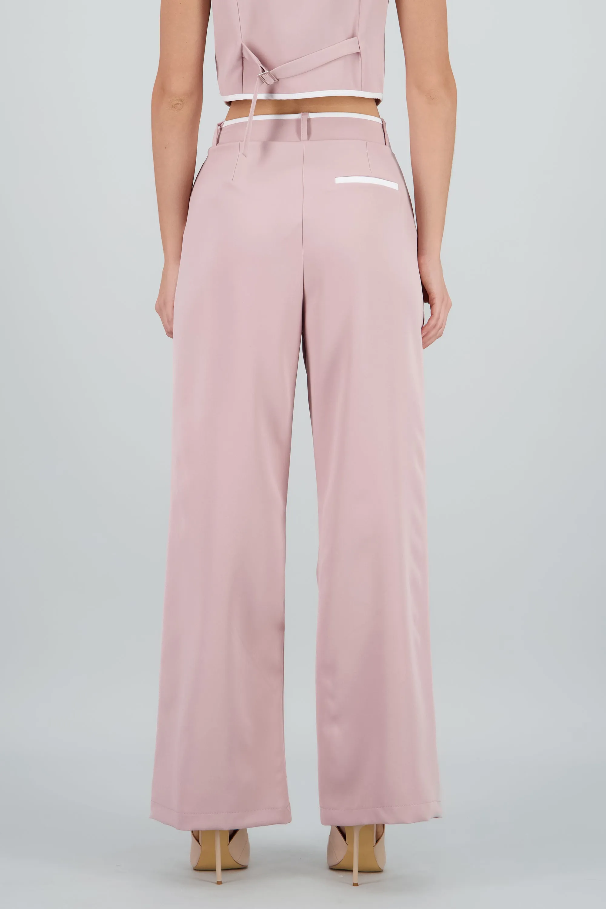 Pantalon sastre con pinza detalle contraste Hyp sold by Shasa product image thumbnail 4