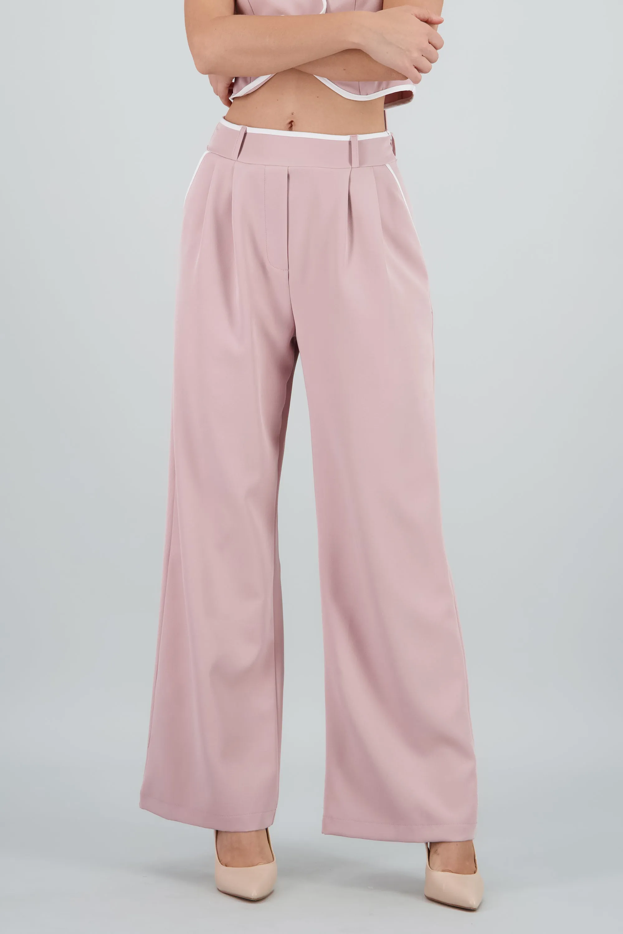 Pantalon sastre con pinza detalle contraste Hyp sold by Shasa product image thumbnail 2