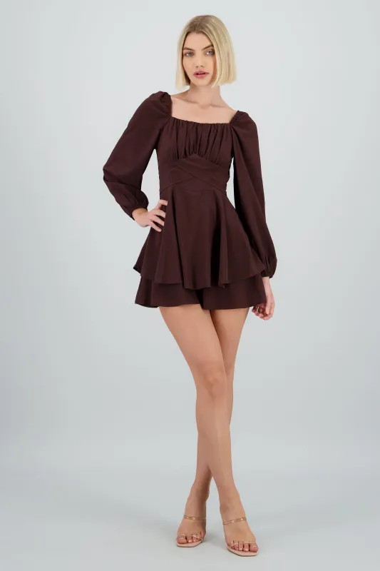 Romper liso con mangas abullonadas sold by Shasa