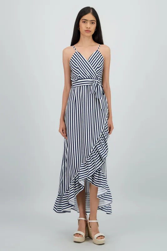 Vestido midi olanes rayas sold by Shasa