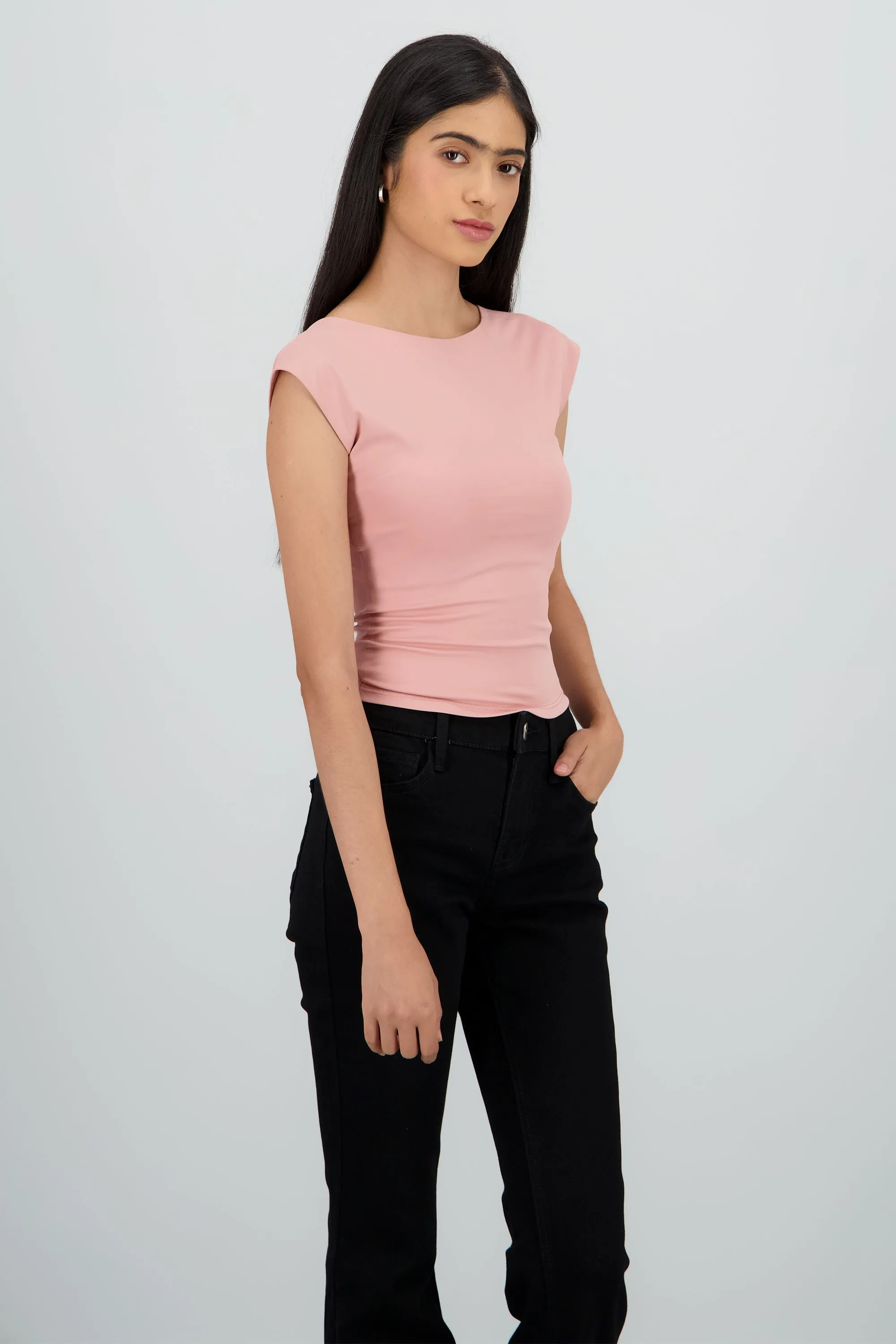 Top manga corta escote espalda sold by Shasa product image thumbnail 3