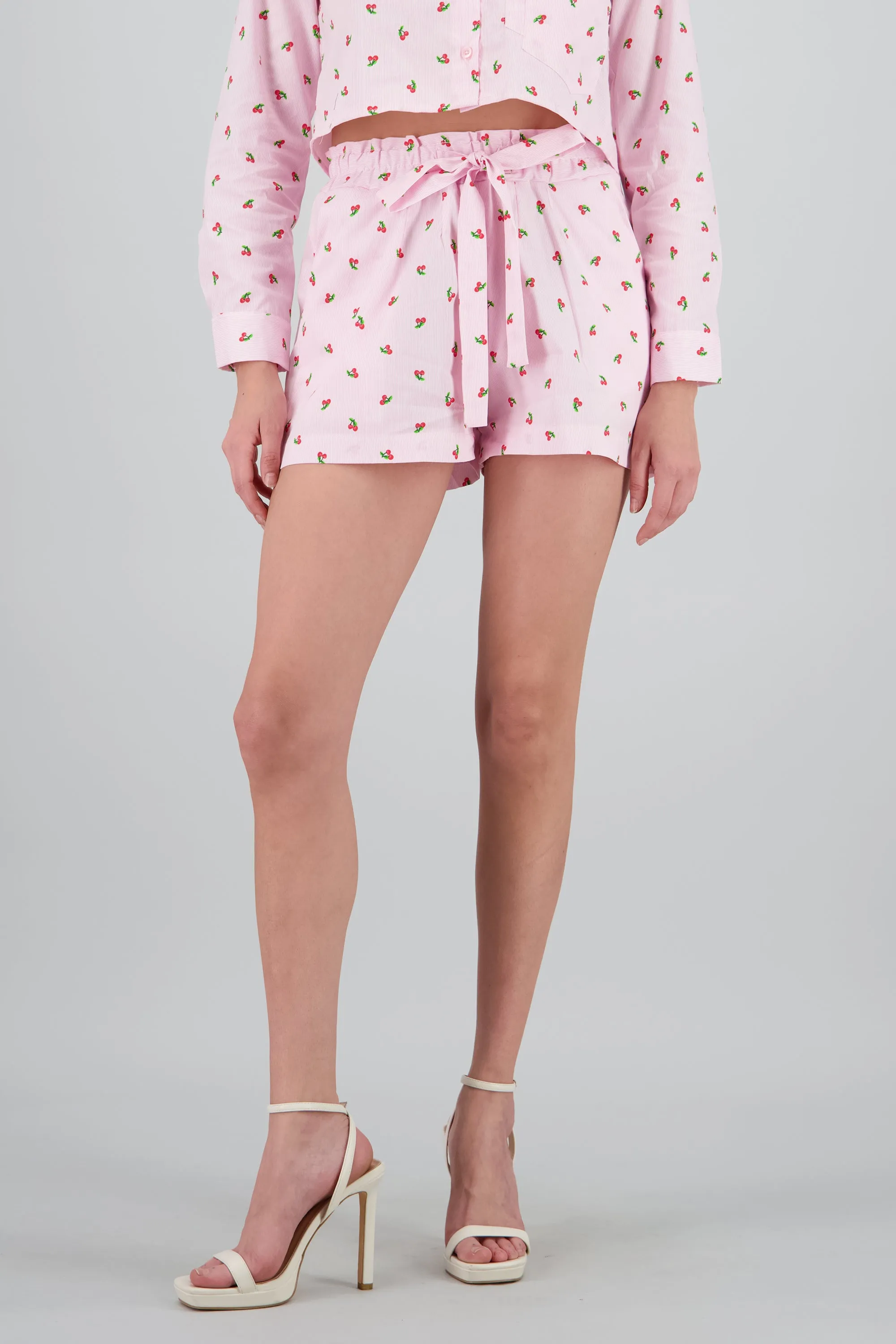 Shorts minis detalle lazo cerezas sold by Shasa product image thumbnail 2