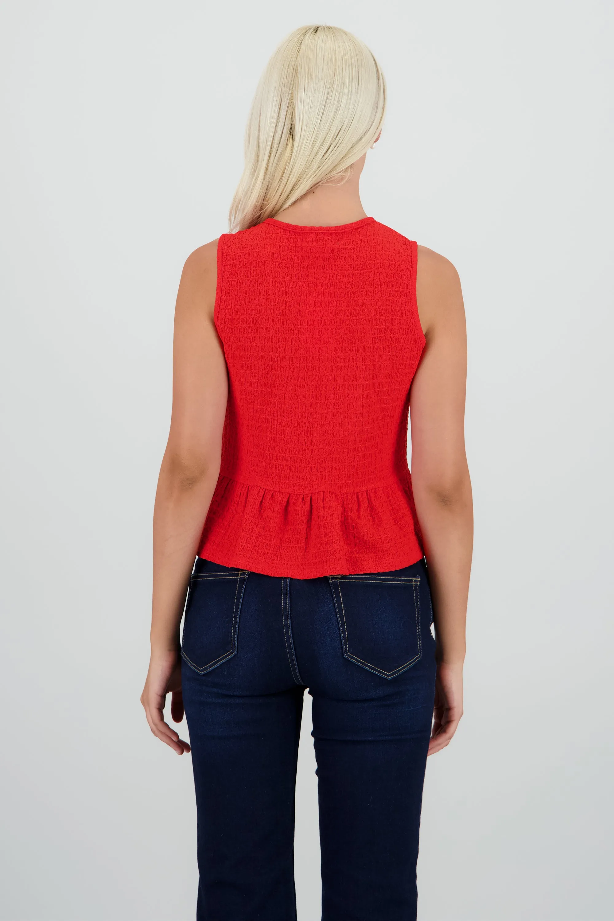 Blusa sin manga con olan y moños sold by Shasa product image thumbnail 4