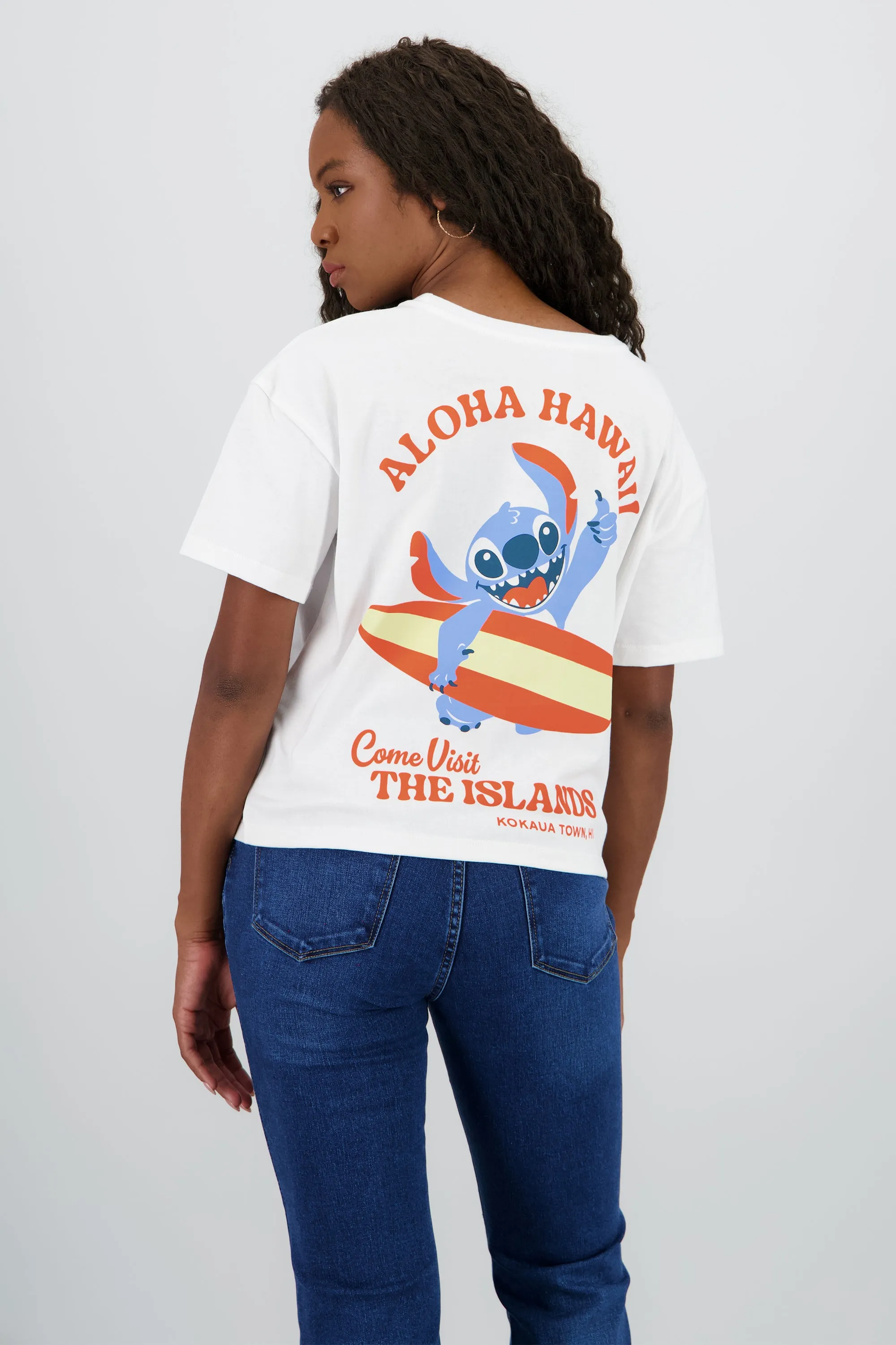 Playera stitch aloha estampado frente espalda sold by Shasa