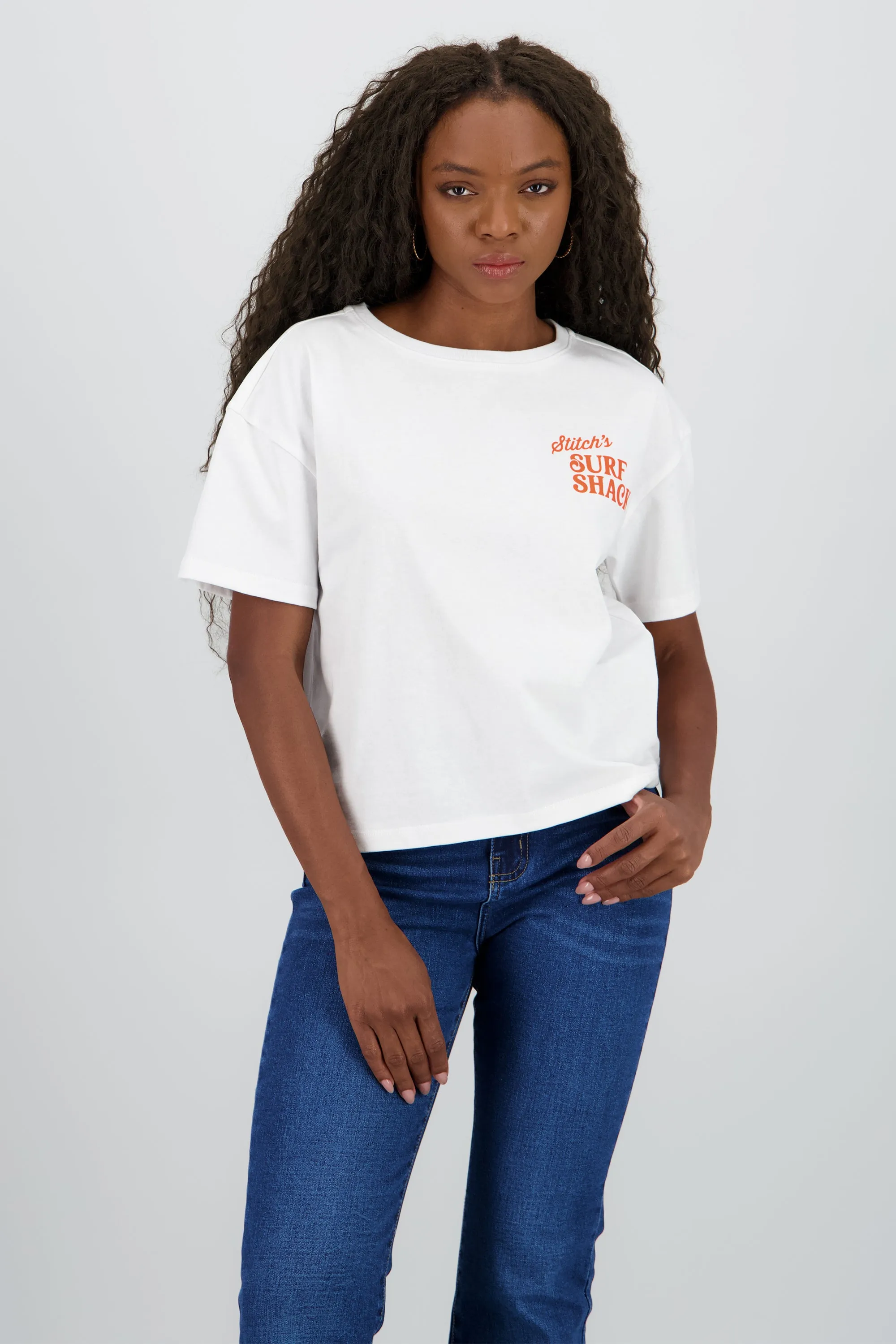 Playera stitch aloha estampado frente espalda sold by Shasa product image thumbnail 3