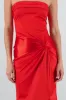 Vestido bandeau satin con nudo sold by Shasa