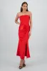 Vestido bandeau satin con nudo sold by Shasa