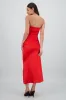 Vestido bandeau satin con nudo sold by Shasa