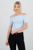 Top rayas off shoulder sold by Shasa