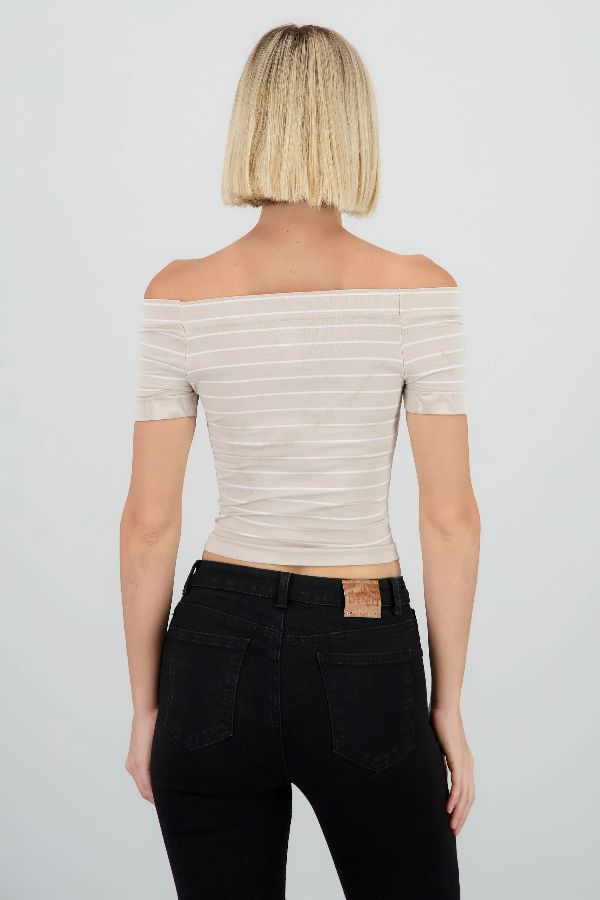 Top rayas off shoulder sold by Shasa product image thumbnail 4