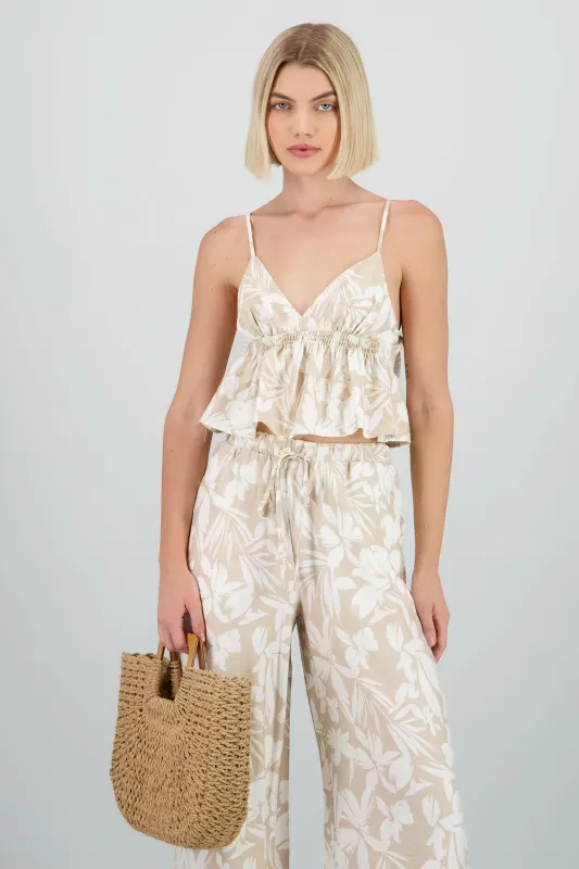 Blusa peplum tirantes estampado sold by Shasa