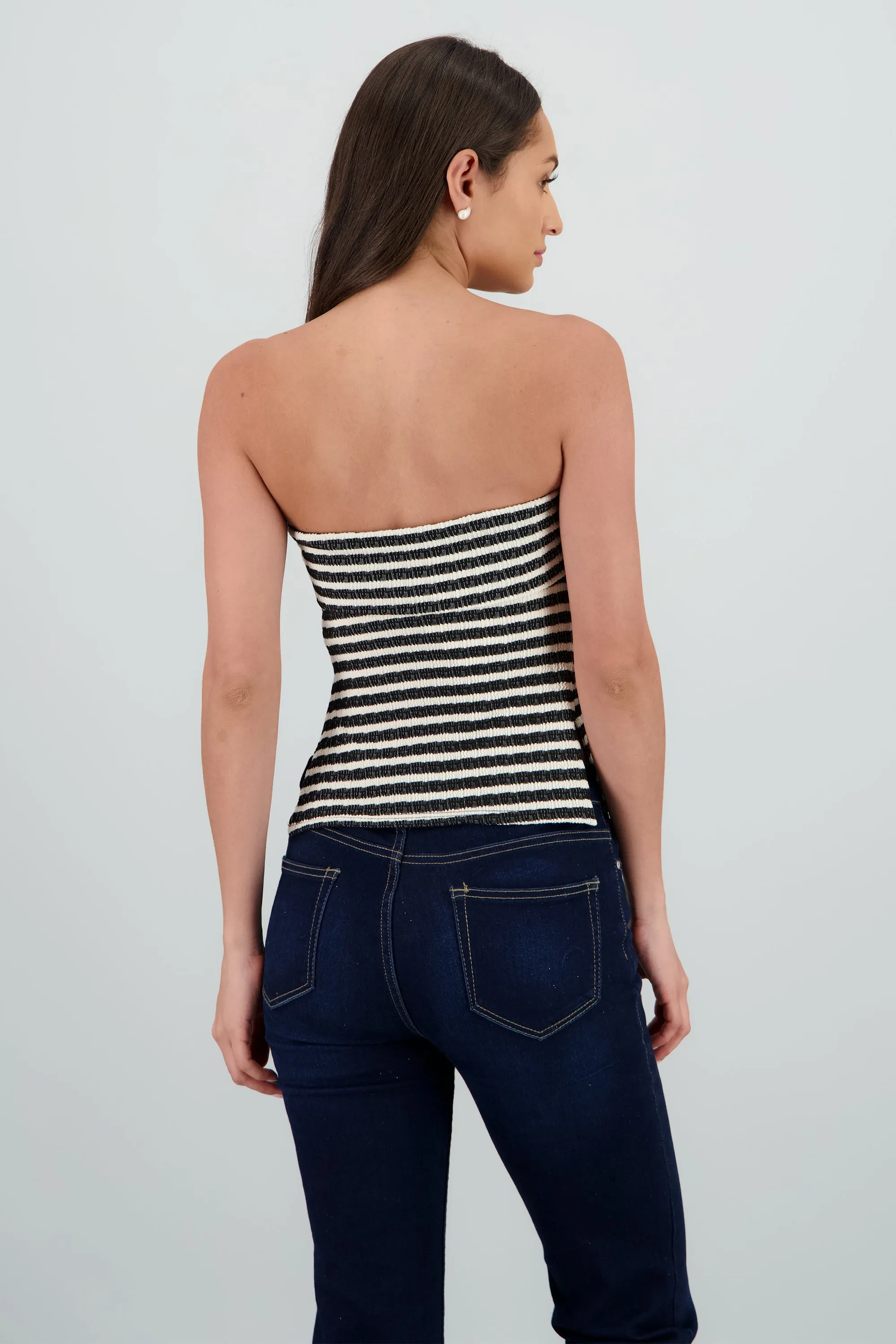 Top strapless dobles rayas sold by Shasa product image thumbnail 4