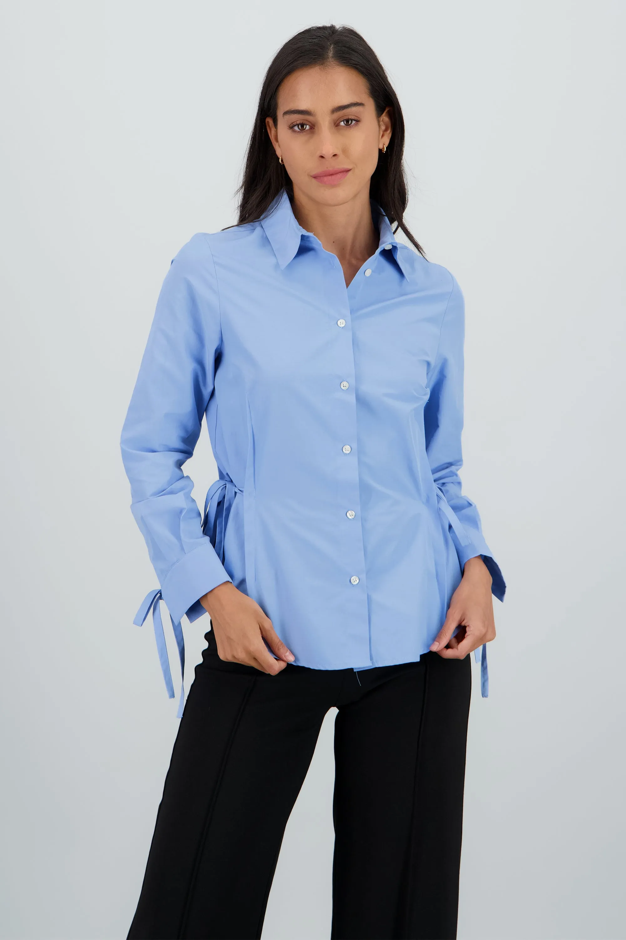 Camisa lisa etalle lazo sold by Shasa