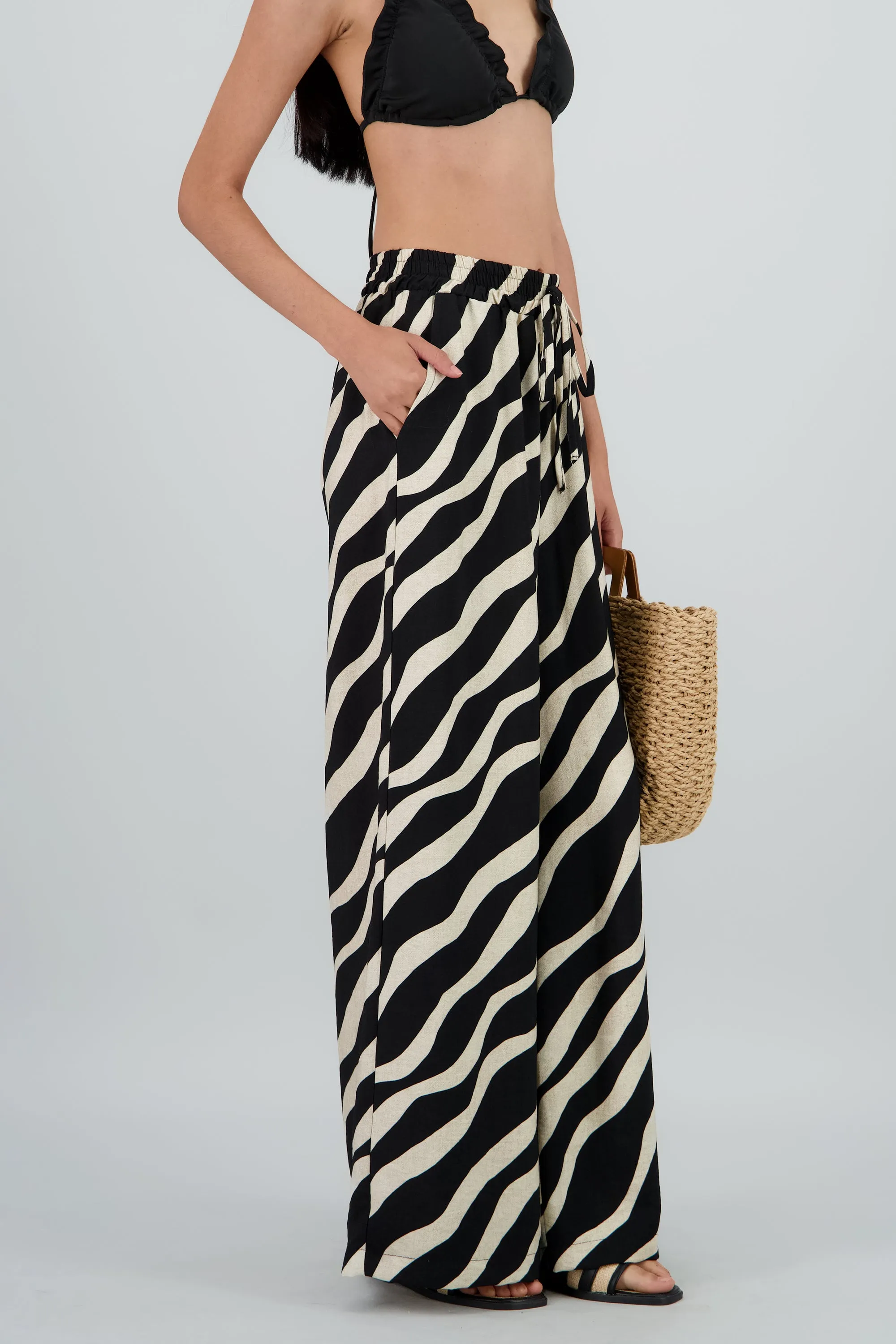 Pantalones estampado tropical jareta sold by Shasa product image thumbnail 3