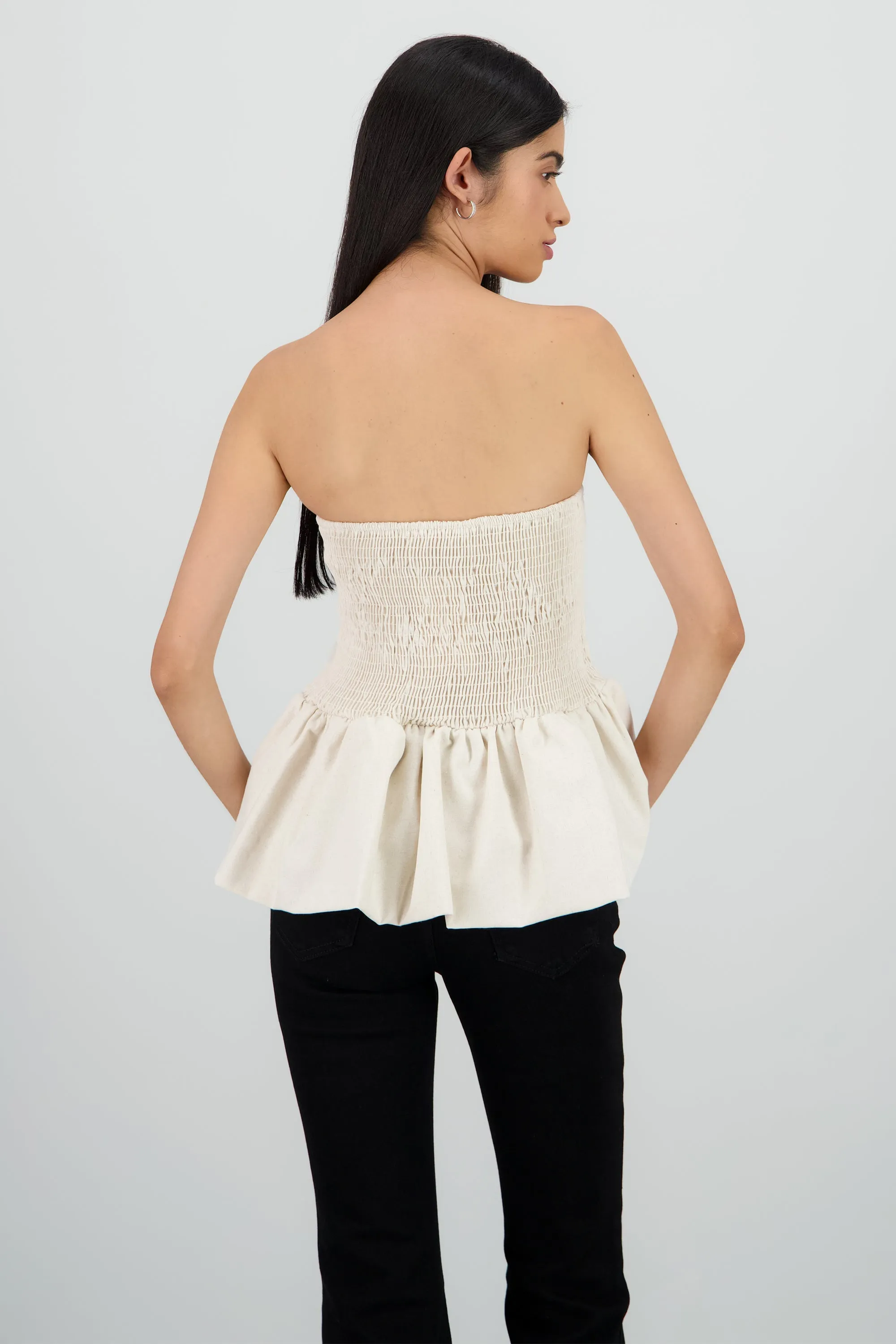 Top strapless durbuja detalle smock sold by Shasa product image thumbnail 4