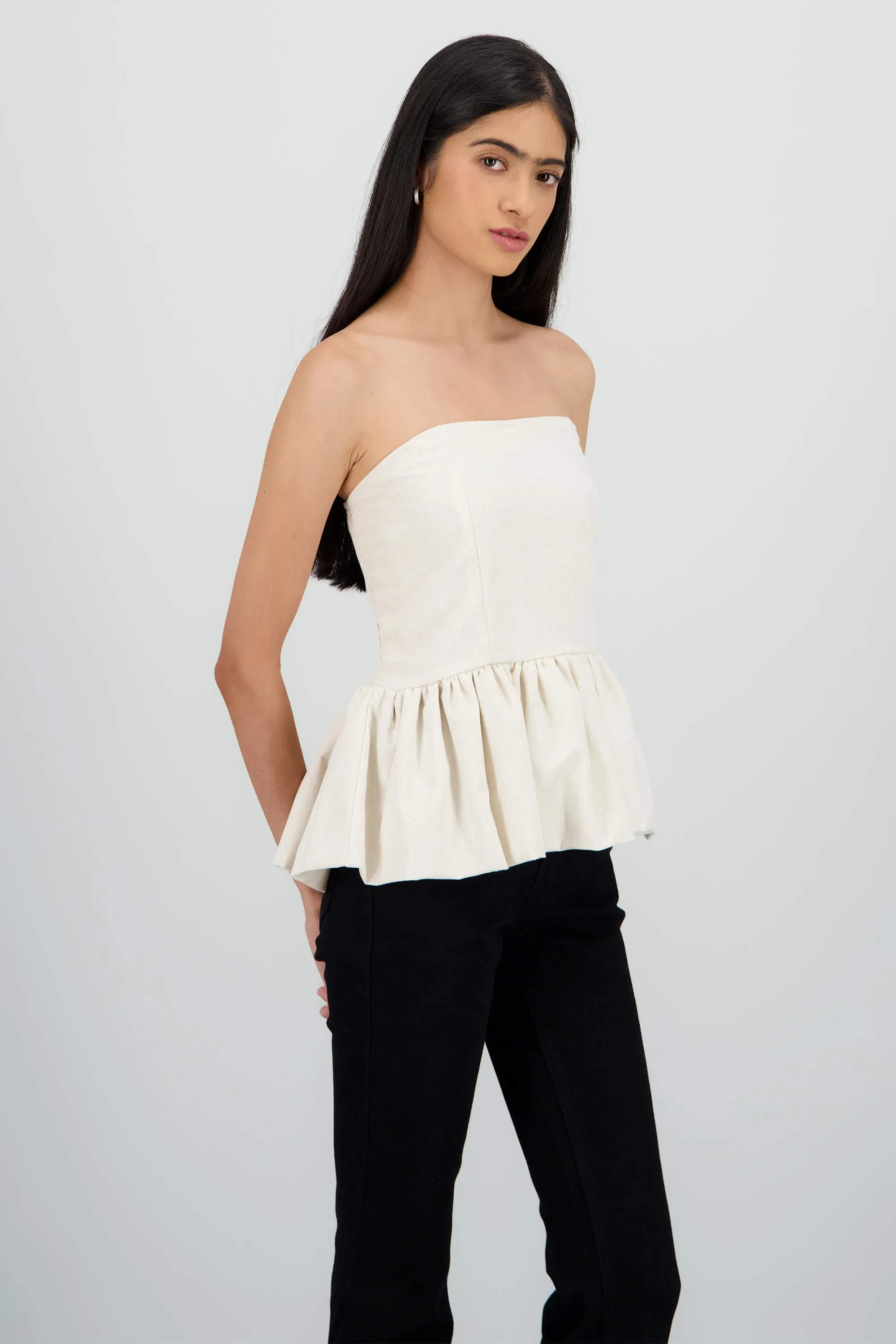Top strapless durbuja detalle smock sold by Shasa product image thumbnail 3